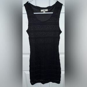 Ya Los Angeles Black Lacey Tank Dress Size Small